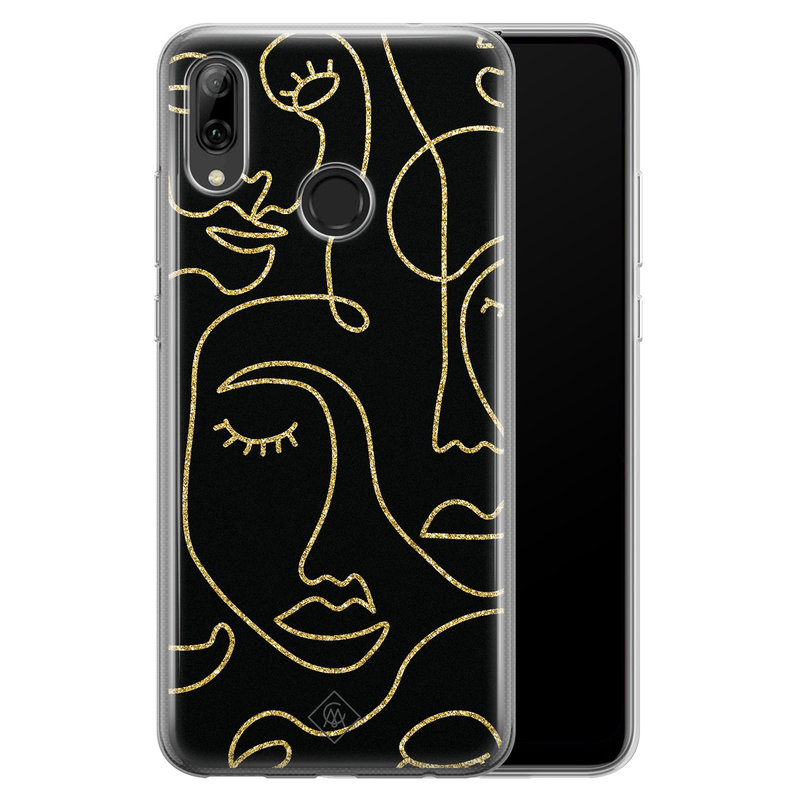 Casimoda Huawei P Smart 2019 siliconen hoesje - Abstract faces