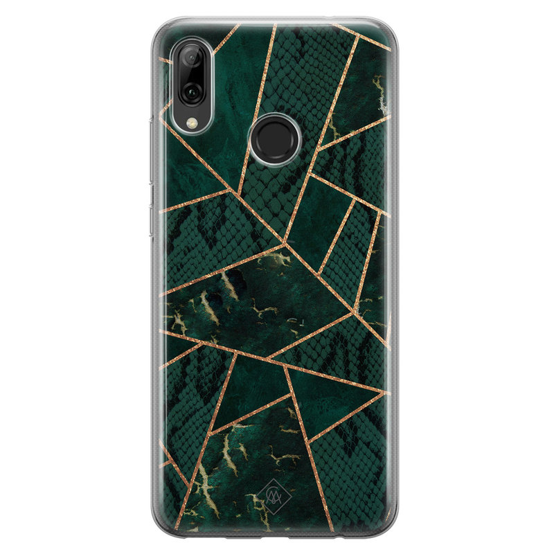 Casimoda Huawei P Smart 2019 siliconen hoesje - Abstract groen