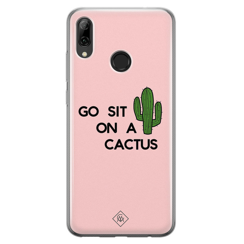 Casimoda Huawei P Smart 2019 siliconen hoesje - Go sit on a cactus