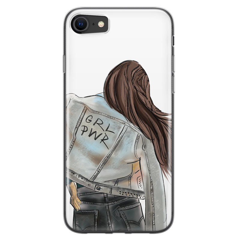 Casimoda iPhone SE 2020 siliconen hoesje - GRL PWR