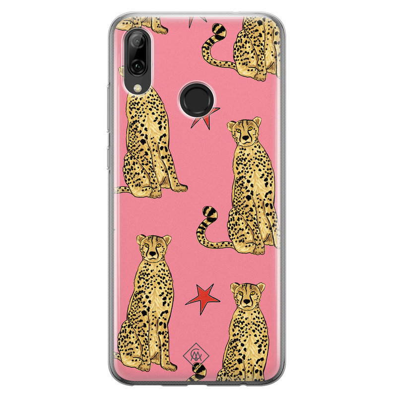 Casimoda Huawei P Smart 2019 siliconen hoesje - The pink leopard