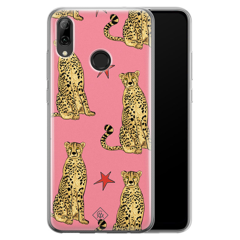 Casimoda Huawei P Smart 2019 siliconen hoesje - The pink leopard