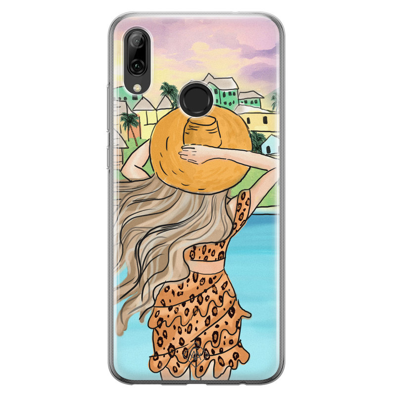 Casimoda Huawei P Smart 2019 siliconen hoesje - Sunset girl