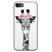 Casimoda iPhone SE 2020 siliconen telefoonhoesje - Giraffe