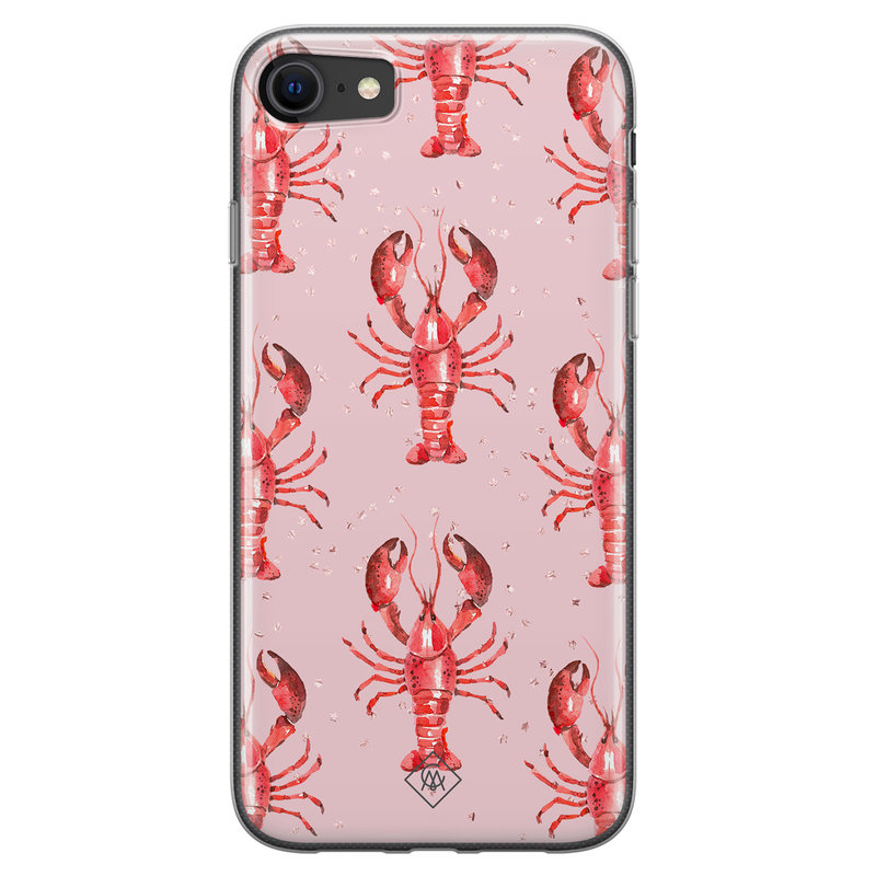 Casimoda iPhone SE 2020 siliconen telefoonhoesje - Lobster all the way