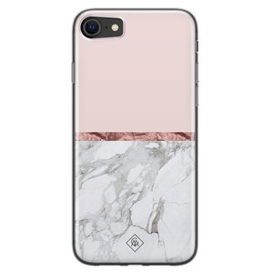 Casimoda iPhone SE 2020 siliconen telefoonhoesje - Rose all day