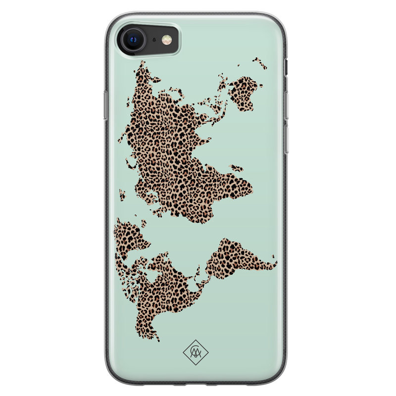 Casimoda iPhone SE 2020 siliconen hoesje - Wild world