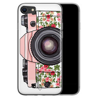 Casimoda iPhone SE 2020 siliconen telefoonhoesje - Hippie camera
