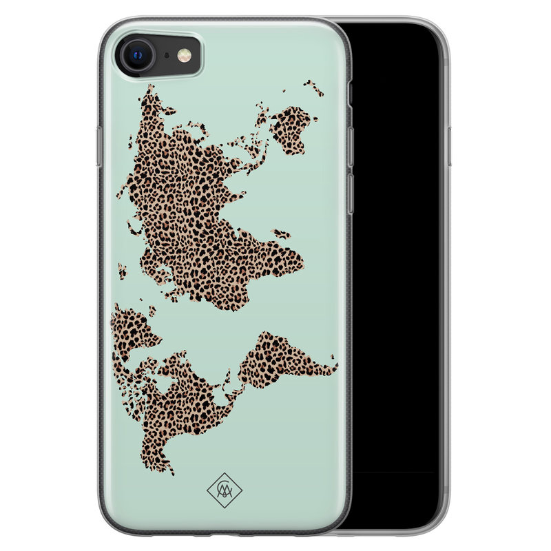 Casimoda iPhone SE 2020 siliconen hoesje - Wild world