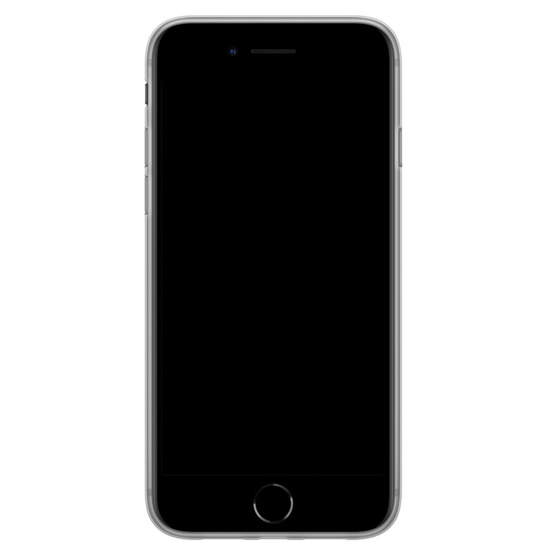 Casimoda iPhone SE 2020 siliconen telefoonhoesje - Blah blah blah