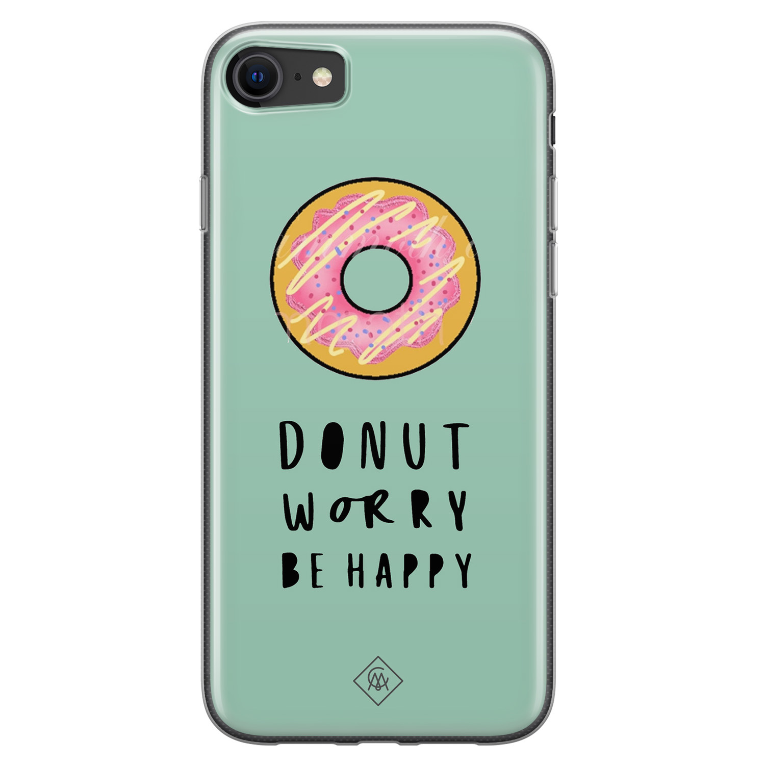 iPhone SE 2020 siliconen hoesje Donut worry