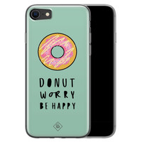 Casimoda iPhone SE 2020 siliconen hoesje - Donut worry