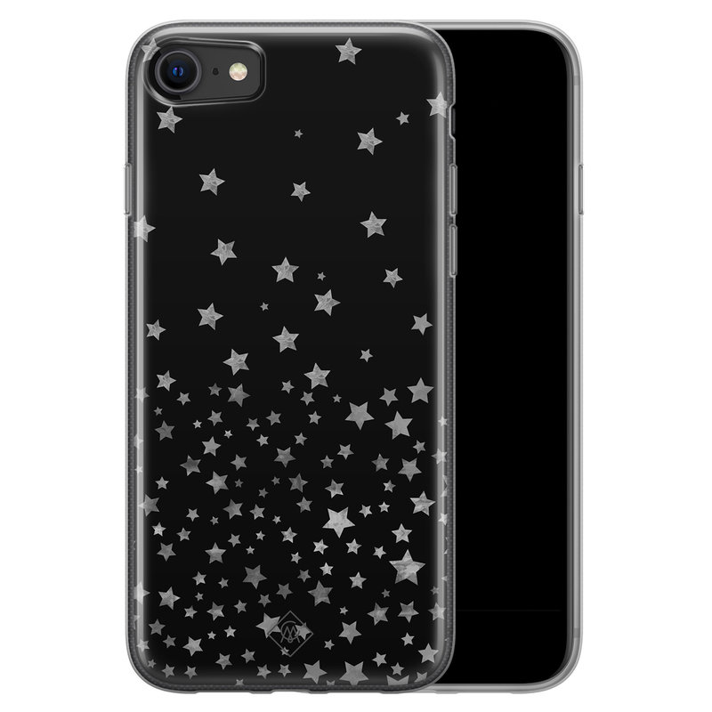 Casimoda iPhone SE 2020 siliconen hoesje - Falling stars