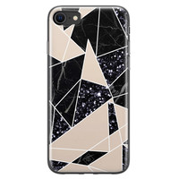 Casimoda iPhone SE 2020 siliconen telefoonhoesje - Abstract painted