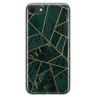 Casimoda iPhone SE 2020 siliconen hoesje - Abstract groen