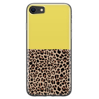 Casimoda iPhone SE 2020 siliconen hoesje - Luipaard geel