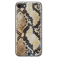 Casimoda iPhone SE 2020 siliconen hoesje - Golden snake