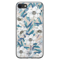 Casimoda iPhone SE 2020 siliconen telefoonhoesje - Touch of flowers