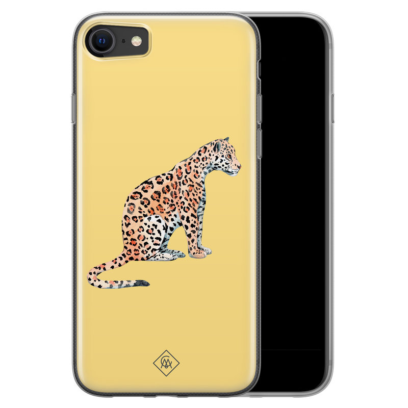 Casimoda iPhone SE 2020 siliconen hoesje - Leo wild