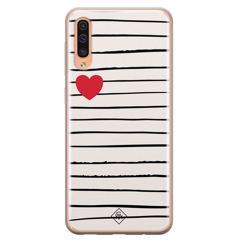 Casimoda Samsung Galaxy A50/A30s siliconen hoesje - Heart queen