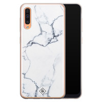 Casimoda Samsung Galaxy A50/A30s siliconen hoesje - Marmer grijs