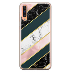 Casimoda Samsung Galaxy A50/A30s siliconen hoesje - Marble stripes