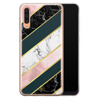 Casimoda Samsung Galaxy A50/A30s siliconen hoesje - Marble stripes