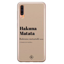 Casimoda Samsung Galaxy A50/A30s siliconen hoesje - Hakuna matata