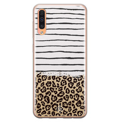 Casimoda Samsung Galaxy A50/A30s siliconen hoesje - Leopard lines