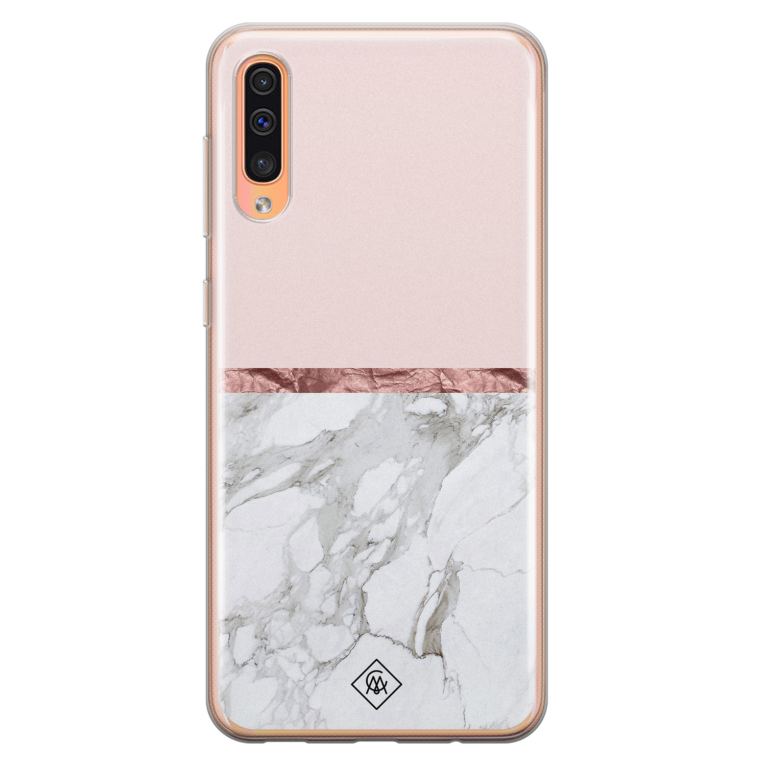 Samsung Galaxy A50/A30s siliconen telefoonhoesje - Rose all day
