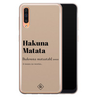 Casimoda Samsung Galaxy A50/A30s siliconen hoesje - Hakuna matata