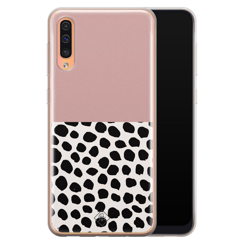 Casimoda Samsung Galaxy A50/A30s siliconen hoesje - Pink dots