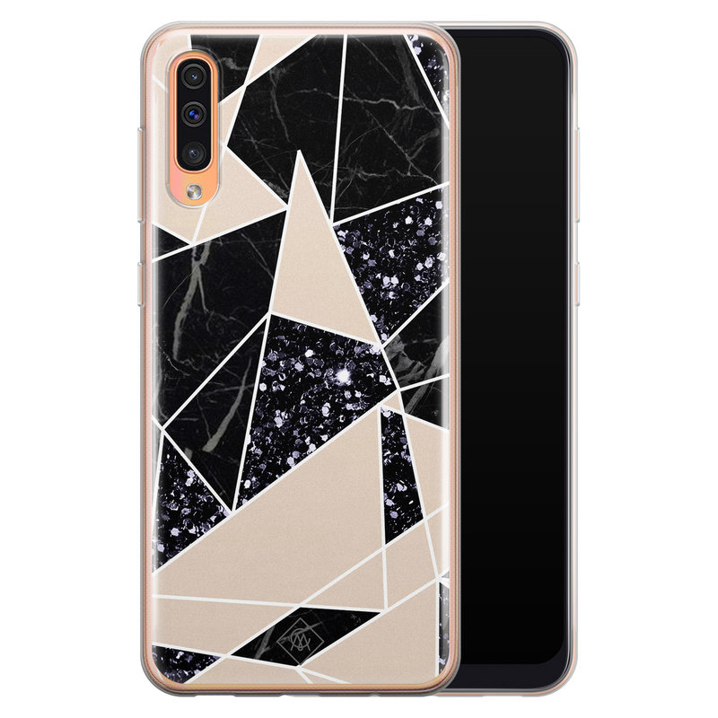 Casimoda Samsung Galaxy A50/A30s siliconen telefoonhoesje - Abstract painted