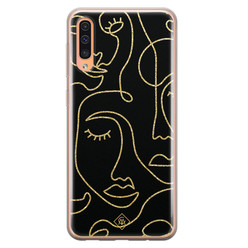 Casimoda Samsung Galaxy A50/A30s siliconen hoesje - Abstract faces Casimoda Samsung Galaxy A50/A30s siliconen hoesje - Abstract faces