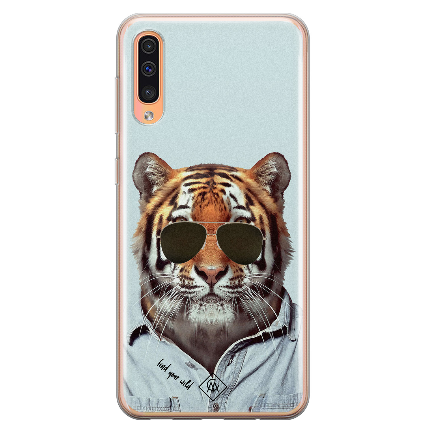 Samsung Galaxy A50/A30s siliconen hoesje - Tijger wild