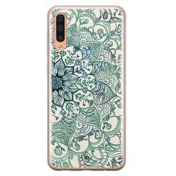 Casimoda Samsung Galaxy A50/A30s siliconen hoesje - Mandala blauw