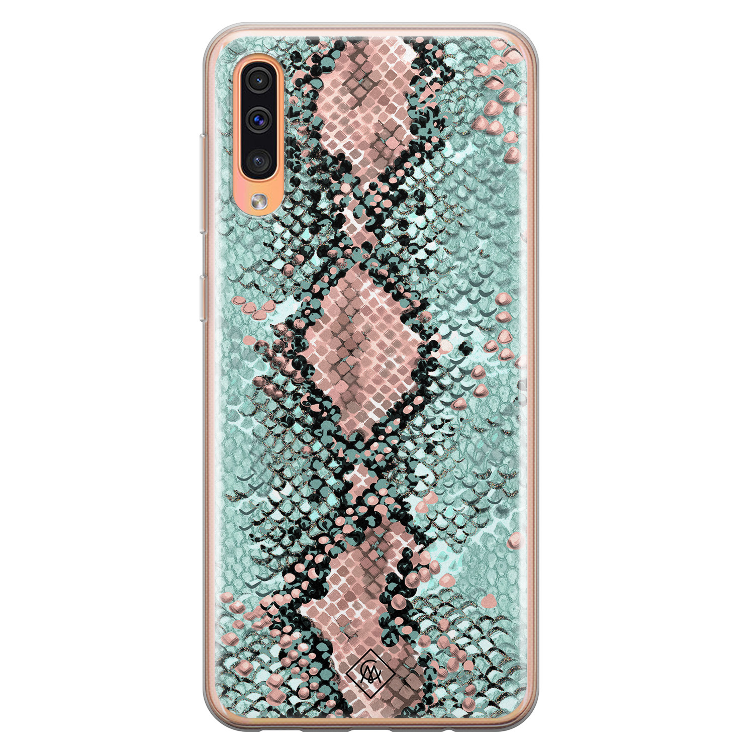 Samsung Galaxy A50 A30s siliconen hoesje Snake pastel