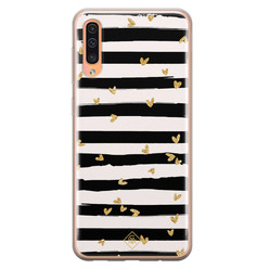 Casimoda Samsung Galaxy A50/A30s siliconen hoesje - Hart streepjes Casimoda Samsung Galaxy A50/A30s siliconen hoesje - Hart streepjes