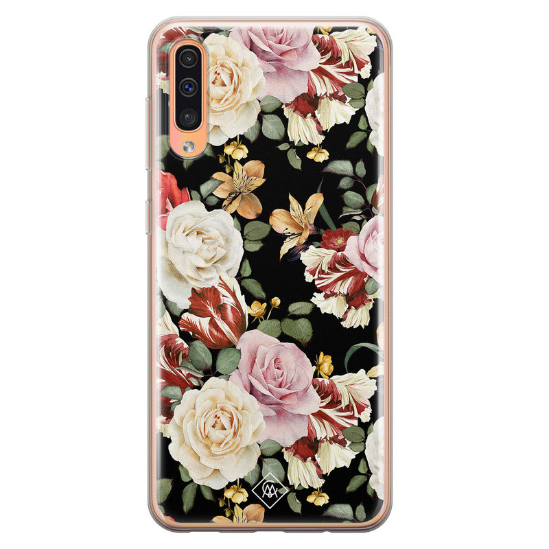 Casimoda Samsung Galaxy A50/A30s siliconen hoesje - Flowerpower