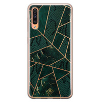 Casimoda Samsung Galaxy A50/A30s siliconen hoesje - Abstract groen