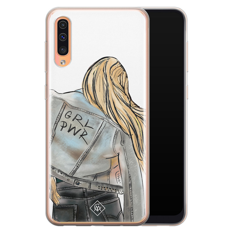 Casimoda Samsung Galaxy A50/A30s siliconen hoesje - GRL PWR