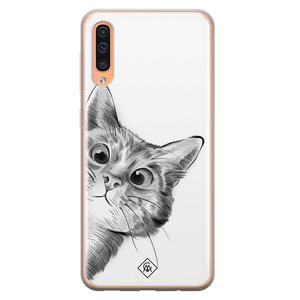 Casimoda Samsung Galaxy A50/A30s siliconen hoesje - Peekaboo
