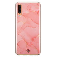 Casimoda Samsung Galaxy A50/A30s siliconen hoesje - Marmer roze