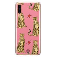 Casimoda Samsung Galaxy A50/A30s siliconen hoesje - The pink leopard