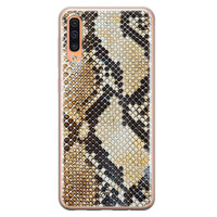 Casimoda Samsung Galaxy A50/A30s siliconen hoesje - Golden snake