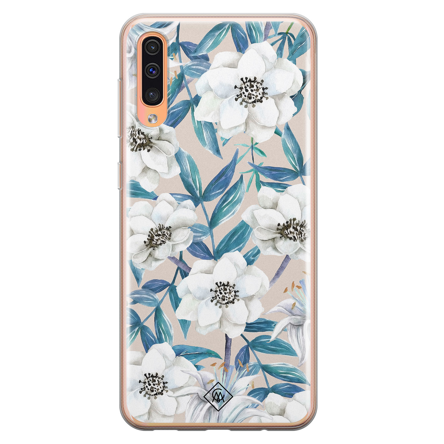 Samsung Galaxy A50 A30s siliconen telefoonhoesje Touch of flowers