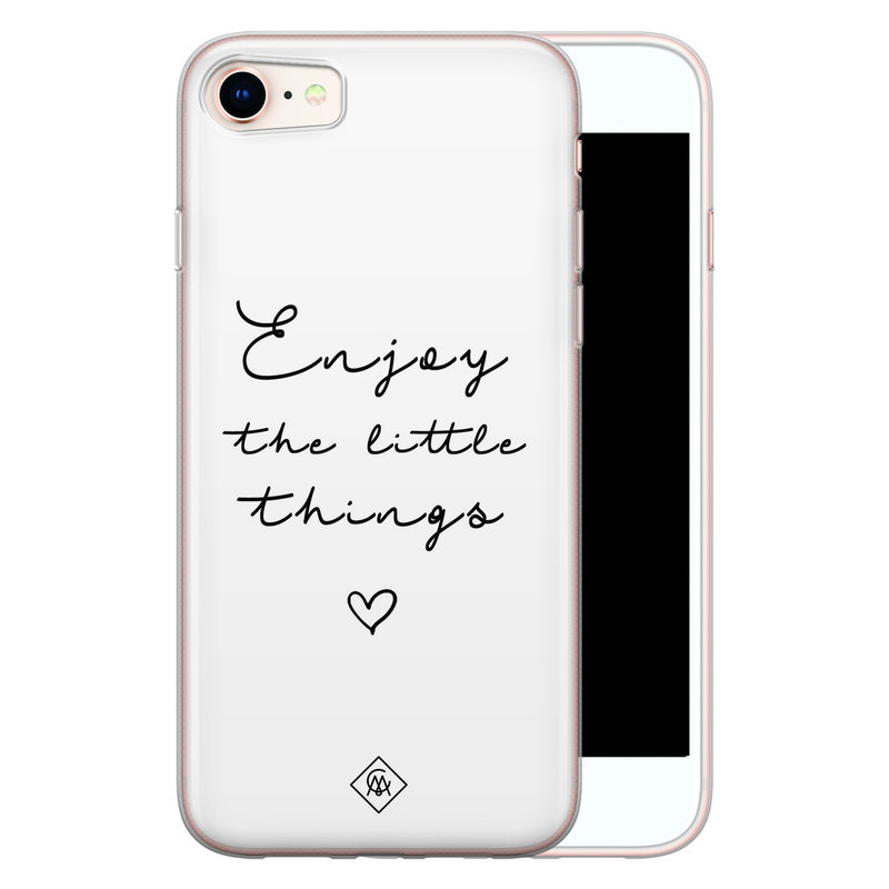 Casimoda iPhone 8/7 siliconen hoesje - Enjoy life