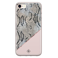 Casimoda iPhone 8/7 siliconen hoesje - Snake print