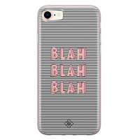 Casimoda iPhone 8/7 siliconen telefoonhoesje - Blah blah blah