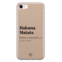 Casimoda iPhone 8/7 siliconen hoesje - Hakuna matata